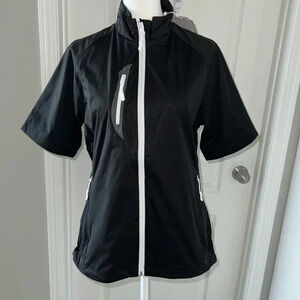 Glen Echo Golf Stretch Tech Water Repellent  Half Sleeve Shirt/Jacket Size S
